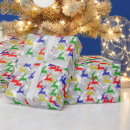 Buscar venados papel de regalo Oro