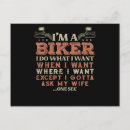 Buscar motociclista postales Divertido