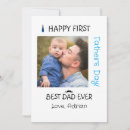 Buscar primer día de padres tarjetas Lindo