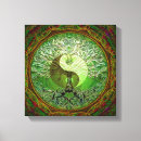 Buscar árbol de la vida lienzos Verde