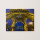 Buscar torre eiffel en la noche puzzles Luz