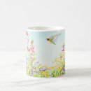 Buscar colibrí y flores tazas Jardín