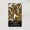 Buscar estampado leopardo tarjetas de visita Belleza