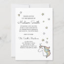 Buscar unicornio blanco invitaciones Adorable