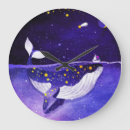 Buscar ballena relojes de pared Ilustracion