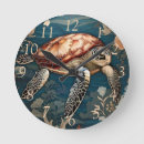 Buscar amante la tortuga de relojes de pared Vida marina