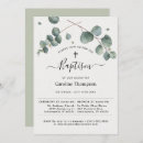 Buscar elegante invitaciones para bautizos Verde