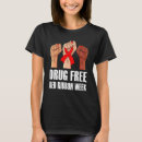 Buscar drogas mujer camisetas Concientización