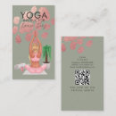 Buscar instructor la yoga de tarjetas de visita Oro