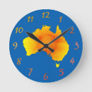 Buscar mapa australia de relojes de pared Australiano