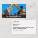 Buscar excavación tarjetas de visita Constructor