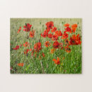 Buscar campo de la amapola puzzles Rojo