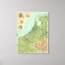 Buscar mapa holandés lienzos Alivio