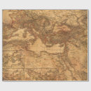 Buscar mapa del vintage papel de regalo Antiguo