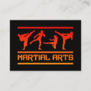 Buscar el kickboxing tarjetas de visita Taekwondo