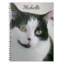 Buscar gato blanco y negro libretas Nombre