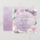 Buscar quinceanera púrpura invitaciones Invitados