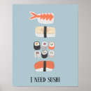 Buscar comida japonesa posters Sushi