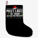 Buscar hermanas calcetines navideños Navidad