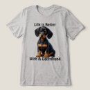 Buscar dachshund negro y marrón camisetas Para todos