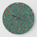 Buscar fruta cítrica relojes de pared Verde