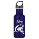 Buscar gran tiburón blanco agua botellas Océano