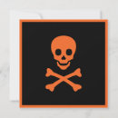 Buscar huesos cruzados invitaciones Halloween