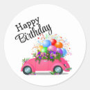 Buscar coches redondas pegatinas Rosa