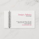 Buscar cuadernos tarjetas de visita Educación