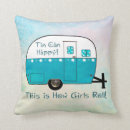 Buscar caravana del vintage cojines El acampar