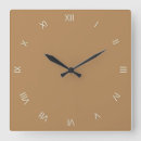 Buscar marrón claro relojes de pared Simple