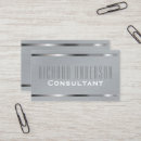 Buscar metal plateado tarjetas de visita Consultor