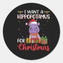 Buscar hipopótamo pegatinas Santa