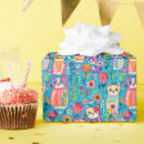 Buscar gatos papel de regalo Flores