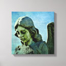 Buscar ángel azul lienzos Negro