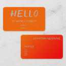 Buscar colores vivos tarjetas de visita Clientes