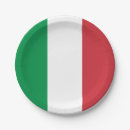 Buscar bandera italiana papel platos Italy