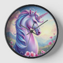 Buscar unicornio relojes de pared Mágico