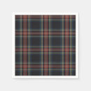 Buscar reloj negro servilletas Tartán