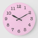 Buscar lunares rosados relojes de pared Puntos