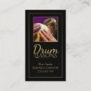 Buscar batería tarjetas de visita Percussionist