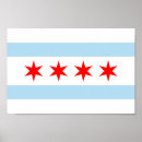 Buscar bandera de chicago posters Patriótico