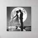 Buscar iluminado por la luna arte Silueta