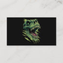 Buscar dino tarjetas de visita Tirannosauro