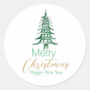 Buscar árbol verde pegatinas De navidad