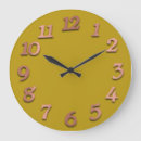 Buscar mostaza relojes de pared Amarillo