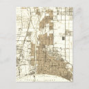 Buscar mapa de los ángeles postales Vintage