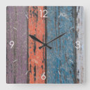 Buscar diseño madera de relojes de pared Rústico