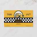 Buscar servicio del taxi tarjetas de visita Chófer