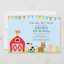 Buscar la granja invitaciones de cumpleaños Granjero